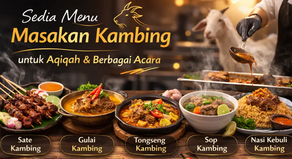 Sedia menu masakan kambing lezat