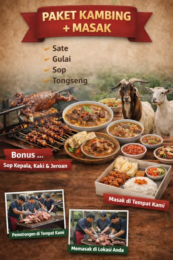 Paket kambing plus masak